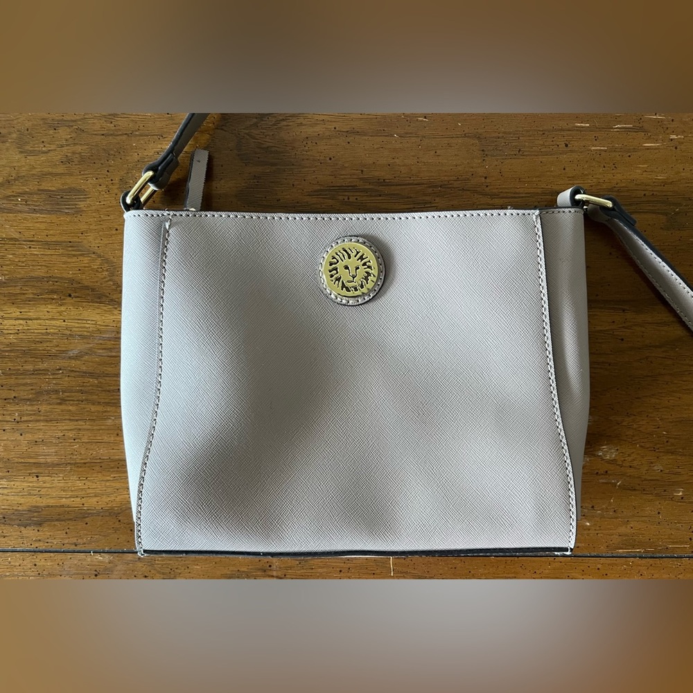 Taupe Anne Klein Crossbody Bag Purse